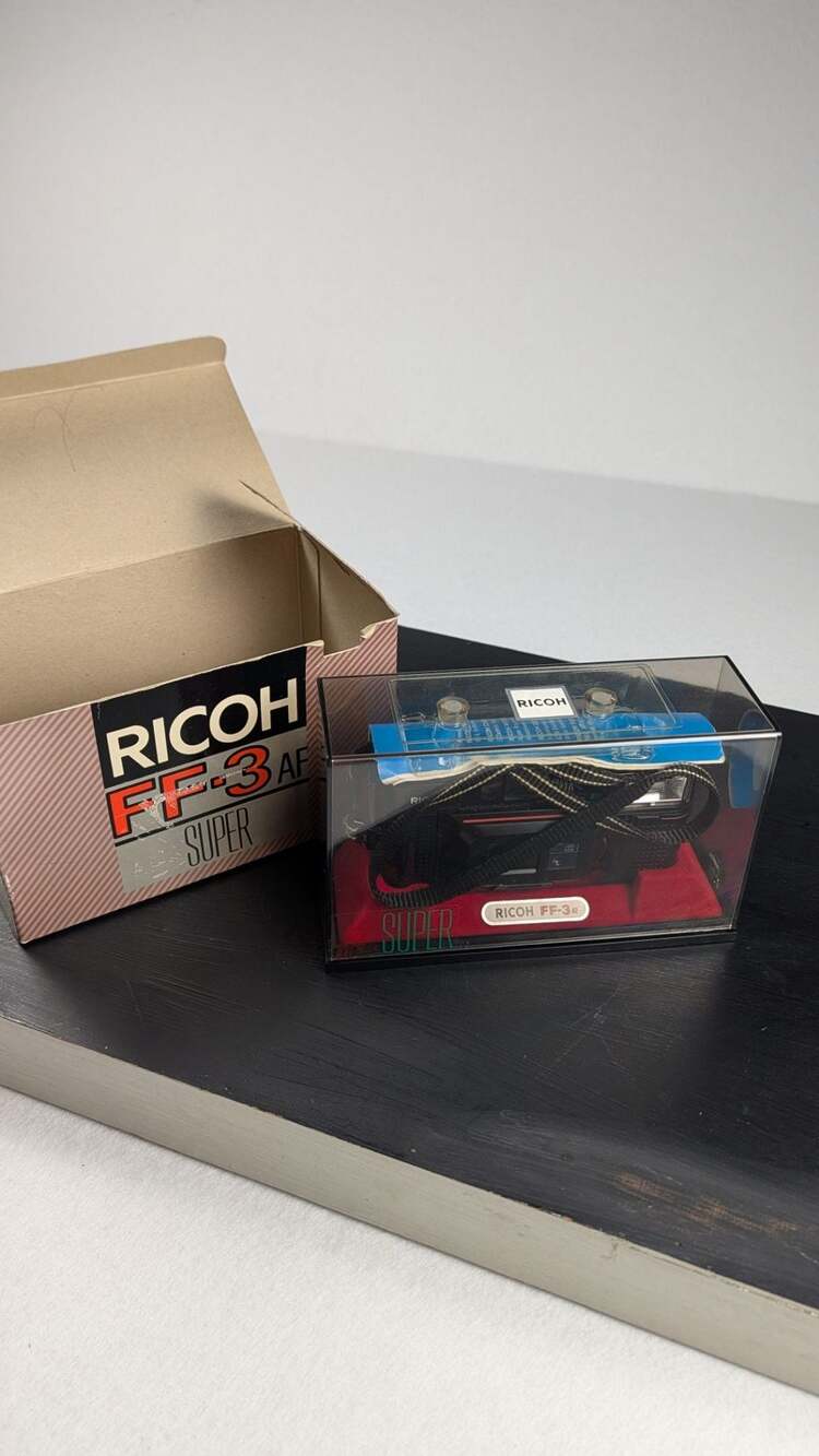 MINT Ricoh FF-3 AF Super 35mm Film Camera In Box Set - Flawless NOS Condition